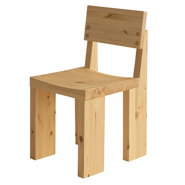 001 dining chair, pine