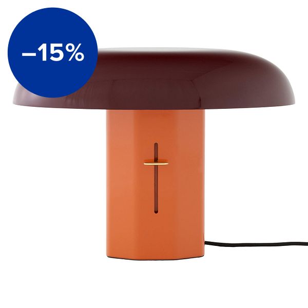 Montera JH42 table lamp, amber - ruby