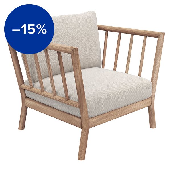 Tradition lounge chair, teak - light sand