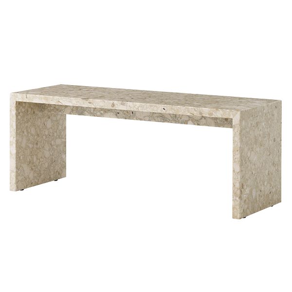 Plinth Bridge table, Kunis Breccia marble