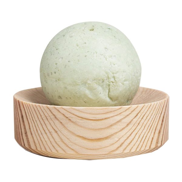 Salt soap set, round, eucalyptus - lemon
