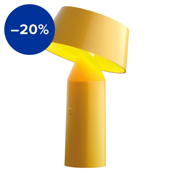 Bicoca table lamp, yellow