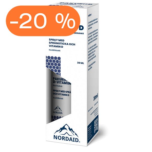 Nordaid Pakuri+D-vitamiinisuihke 30 ml