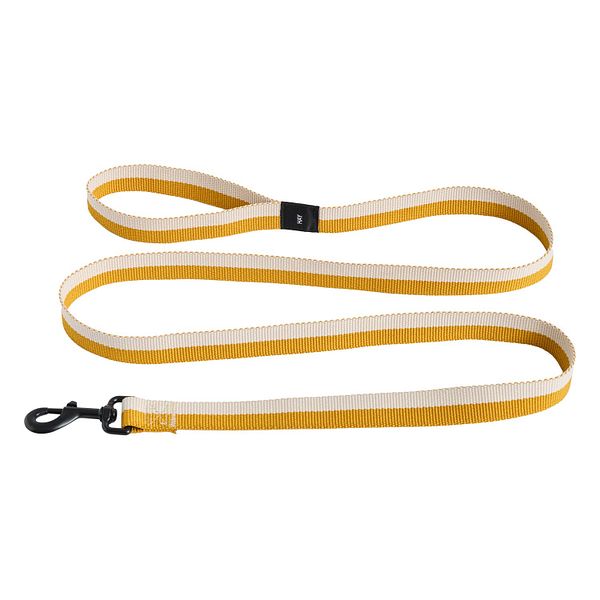 HAY Dogs leash, flat, M-L, off-white - ochre