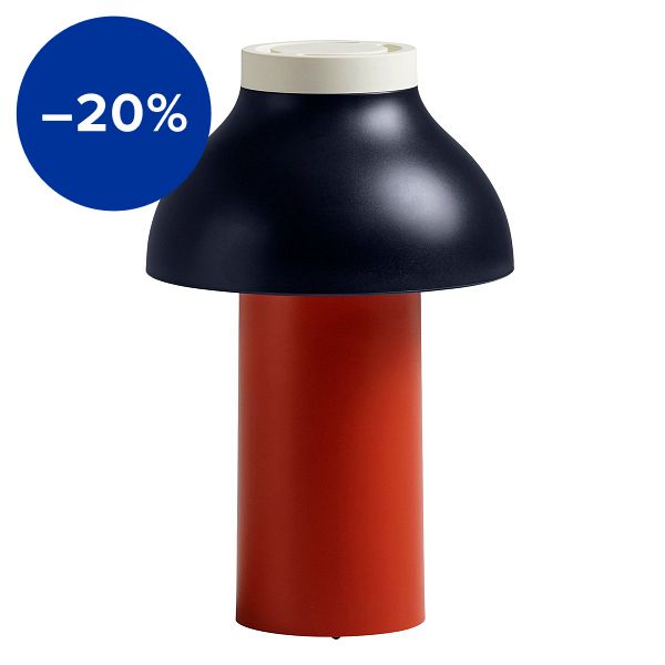 PC Portable table lamp, dusty red