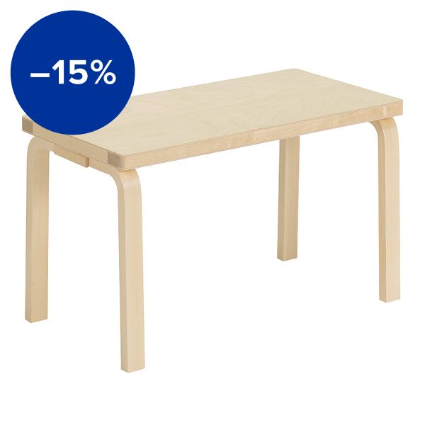 Aalto bench 153B, solid seat, birch