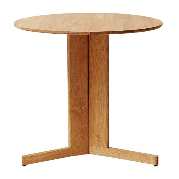 Trefoil table, 75 cm, oak