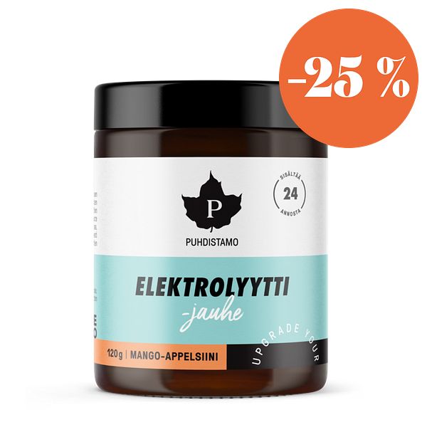 Elektrolyyttijauhe, Mango-appelsiini, 120 g