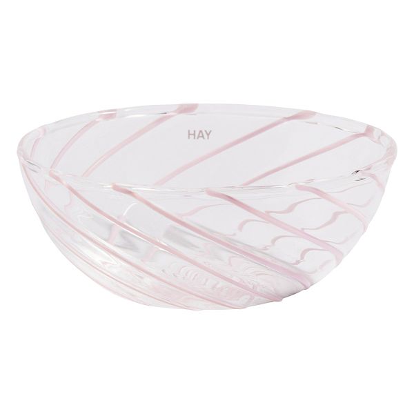 Spin bowl, 2 pcs, clear - pink