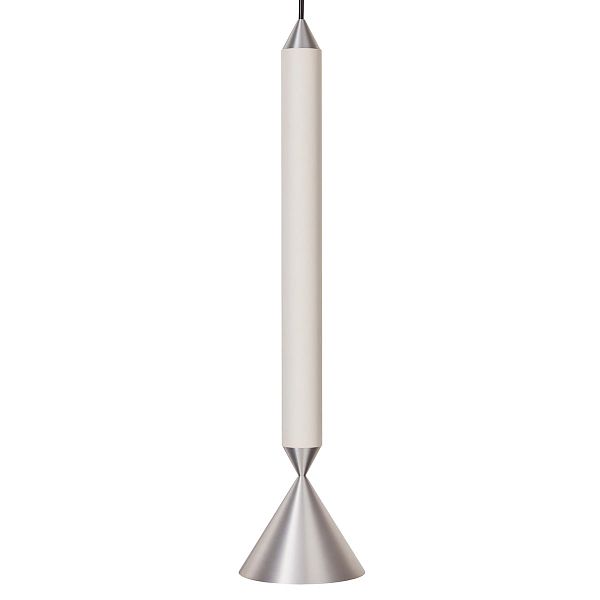 Apollo 39 pendant, white - polished aluminium