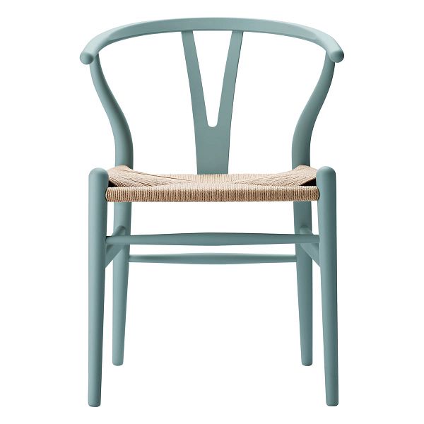 CH24 Wishbone chair, soft pewter - natural cord