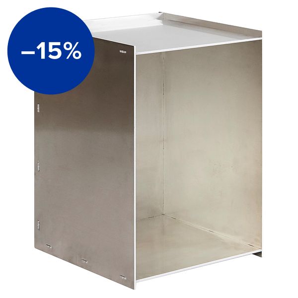 Rivet Box table, aluminium