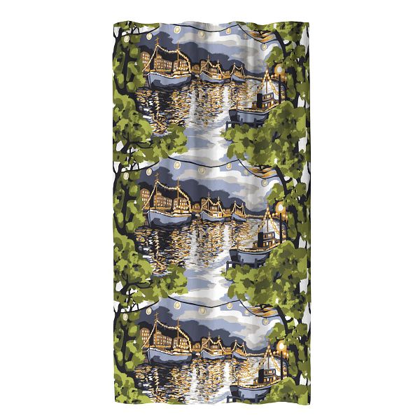 VALLILA VALMISVERHO ILTA 140X250CM VIHREÄ-SININEN