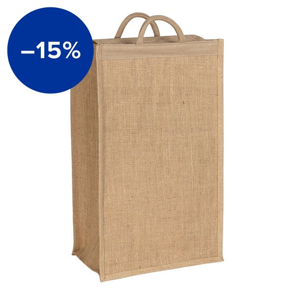 Turku XL jute bag, beige
