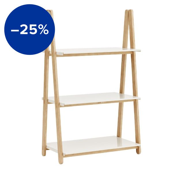 One Step Up shelf, low