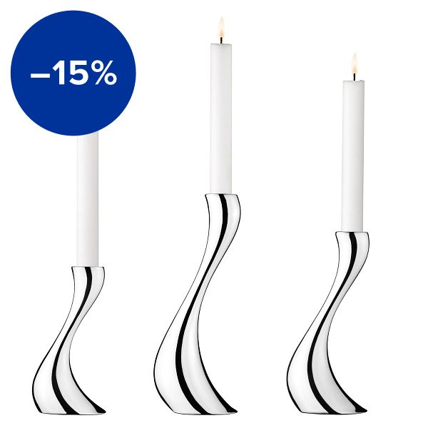 Cobra candlestick, 3 pcs