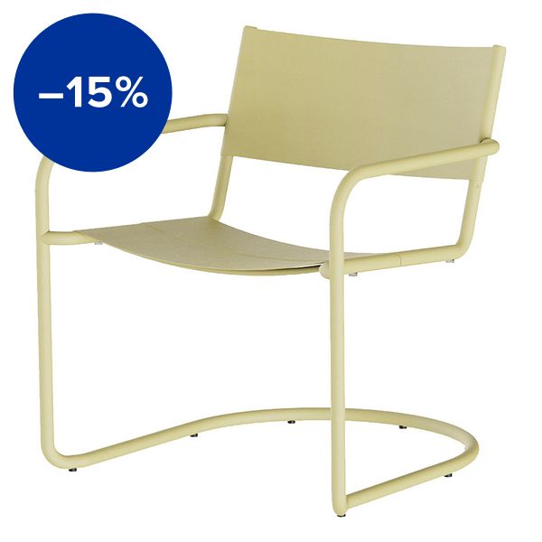 Sine lounge chair, yellow