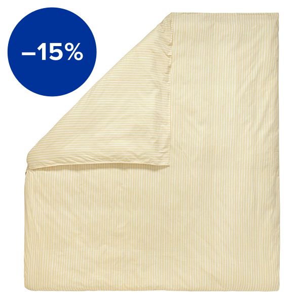 Piccolo duvet cover, 240 x 220 cm, straw - off-white