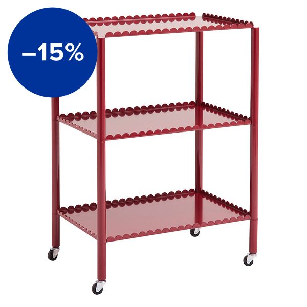 Arcs trolley, high, auburn red