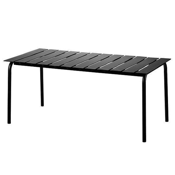 Aligned dining table, 170 x 85 cm, black