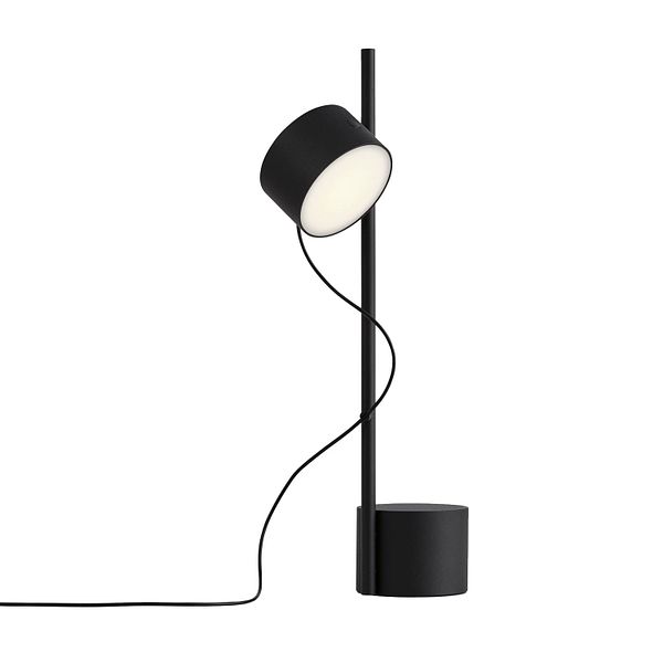 Post table lamp, black