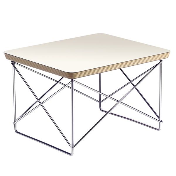 Eames LTR Occasional table, white - chrome