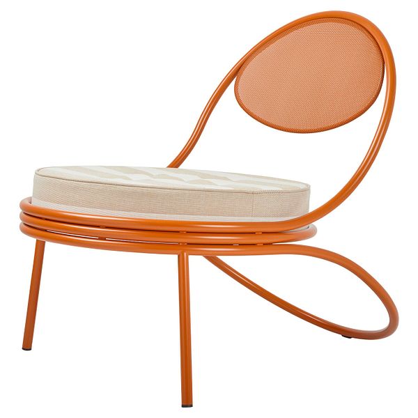 Copacabana lounge chair, orange - Limonta Leslie 40