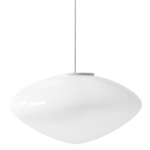 Mist pendant lamp AP16, matt white - opal glass