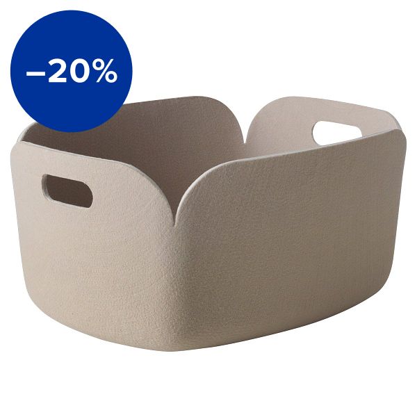 Restore storage basket, 48 x 35 cm, sand