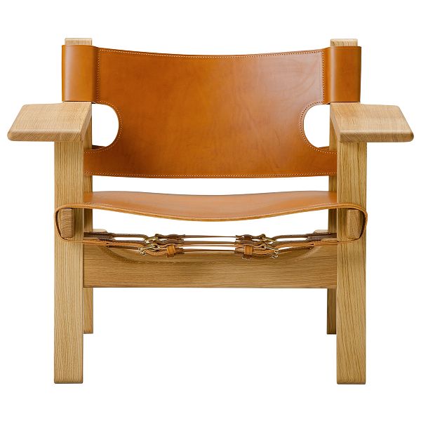 The Spanish Chair, cognac leather - lacquered oak