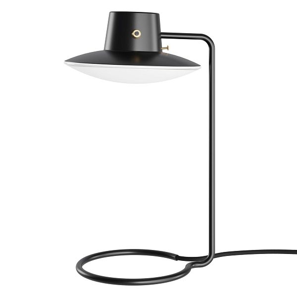 AJ Oxford table lamp, 410 mm, black - opal glass