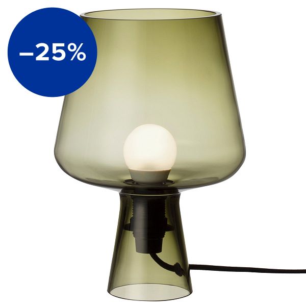 Leimu table lamp 24 cm, moss green