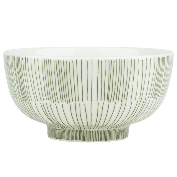 Oiva - Kukat Puhkeavat bowl, 0,3 L, white - forest green