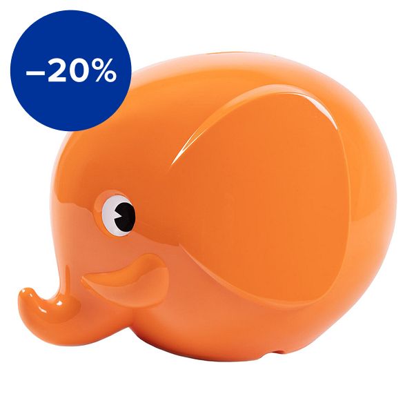 Maxi Elephant moneybox, sunrise orange