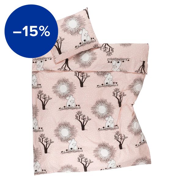 Moomin duvet cover set, Love, 150 x 210 cm