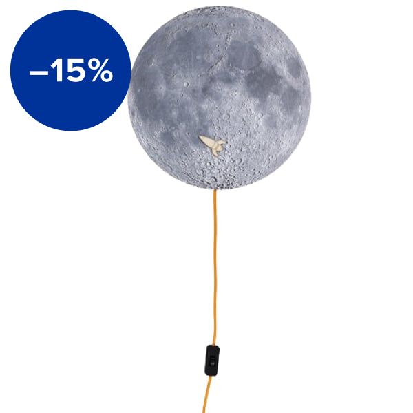 Moon wall lamp / noteboard