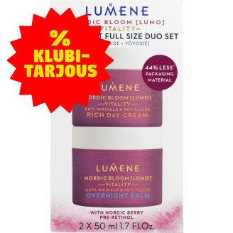 Tuplapakkaus Lumene LUMO 2 x 50 ml Vitality päivävoide + yövoide