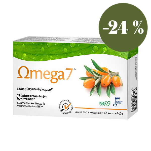 Omega7 -tyrniöljykapselit, 42 g