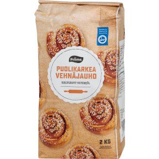 Puolikarkea vehnäjauho 2 kg