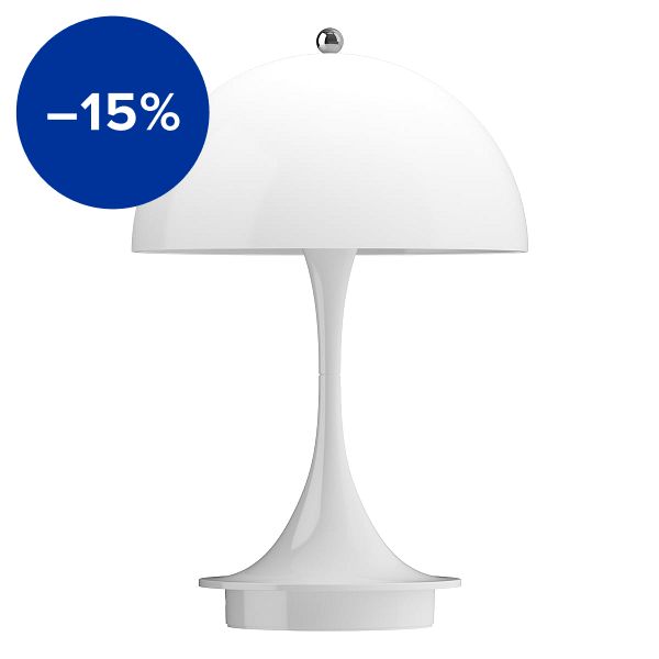 Panthella 160 Portable V3 table lamp, opal white