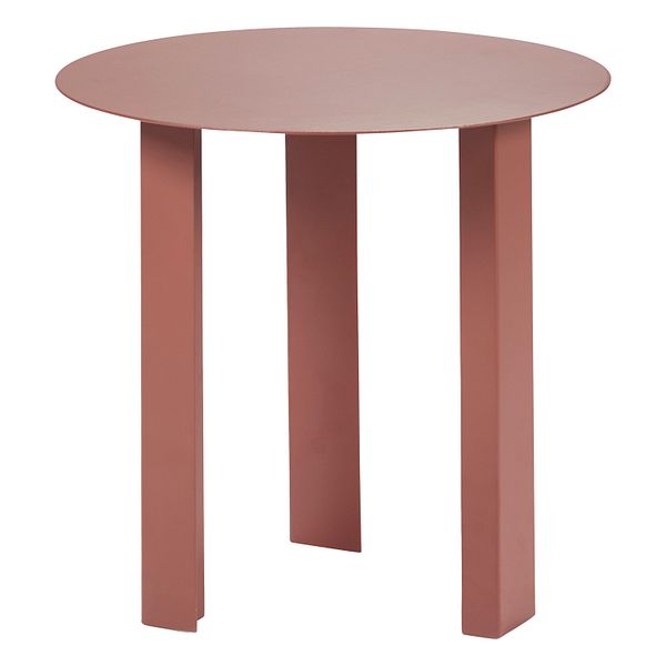 Metal Sculptures side table, S, red tubes