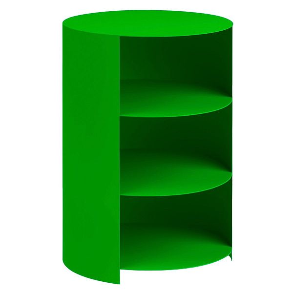 Hide pedestal, pure green