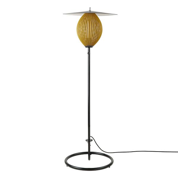Satellite Outdoor floor lamp, black - mustard gold