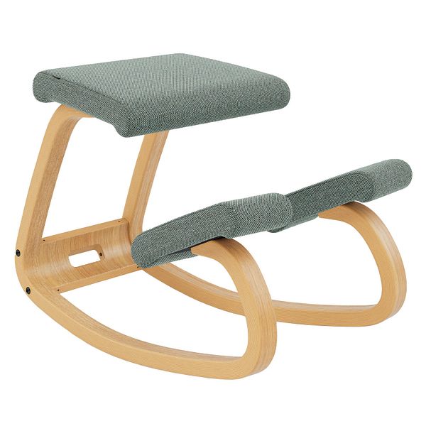 Variable kneeling chair, light brown ash - Re-Wool 868