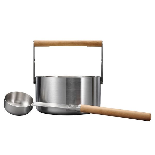 Fiskars LAB sauna set with bucket and scoop