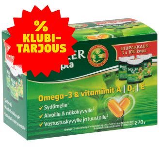 Omega-3 Tupla Möller 300 kpl 270 g