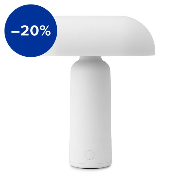 Porta portable table lamp, white