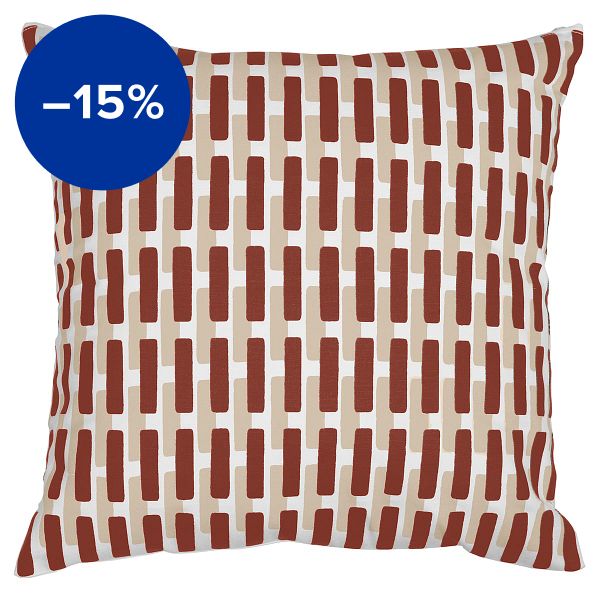 Siena cushion cover, 50 x 50 cm, brick - sand