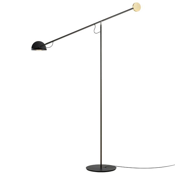 Copernica P floor lamp, gold - black