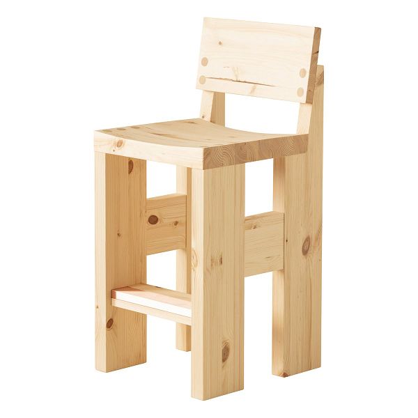 001 bar stool, 65 cm, pine